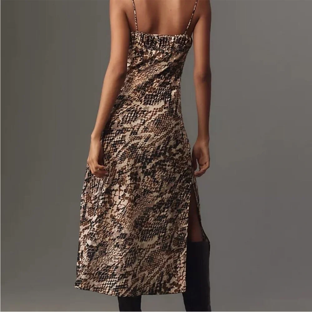 By Anthropologie Square-Neck Slip Dress SIZE XL - Picture 2 of 13